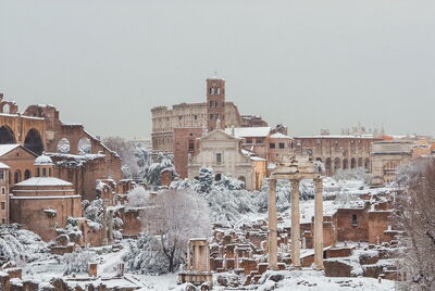 Snow in Rome