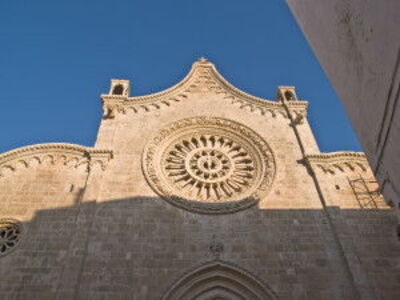 Italy Ostuni limestone church