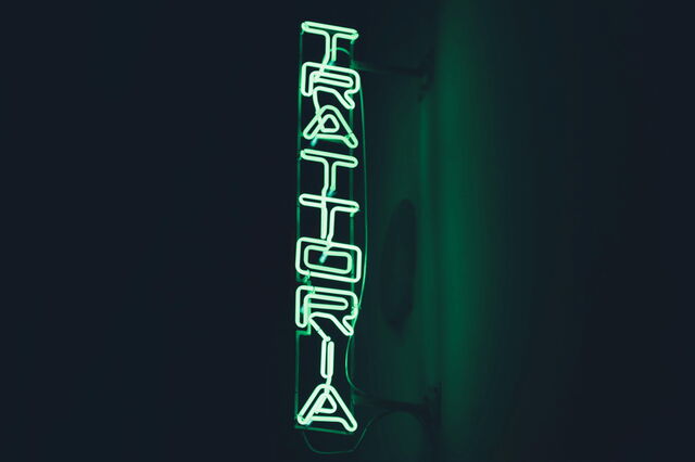 Trattoria sign