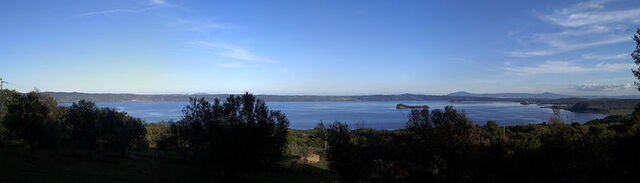 view of bolsena lake