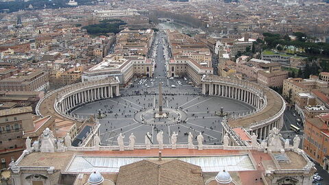St Peter's Square from Basilica