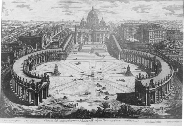 St Peter's Square, Piranesi