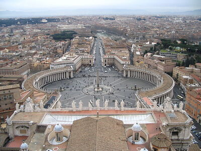 St Peter's Square from Basilica