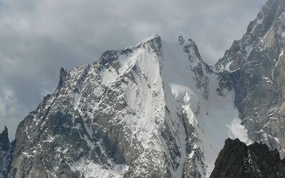 View of Aiguille Blanche de Peuterey