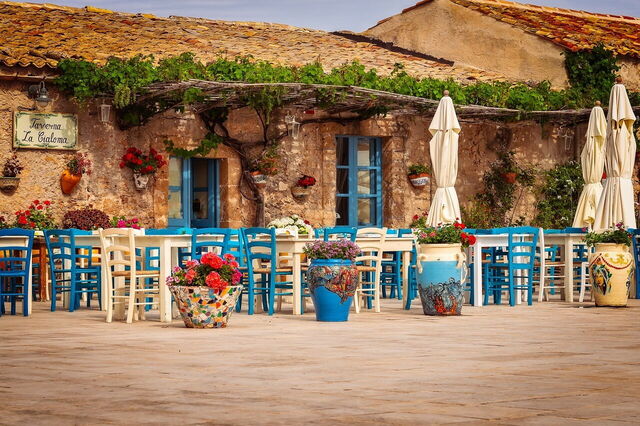 Eating in Marzamemi