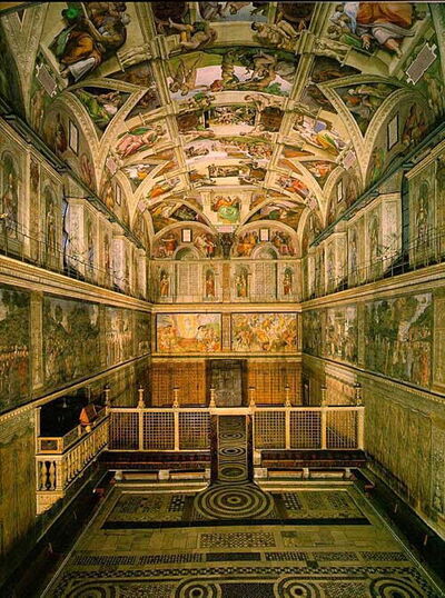 Inside the sistine chapel