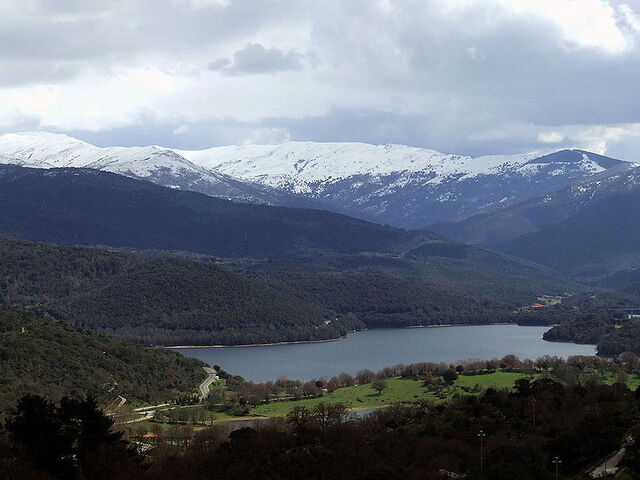 Lake Gusana beside Gavoi