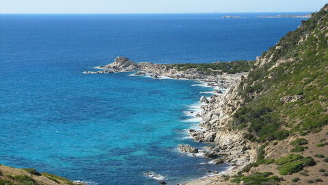 A view of the Costa Rei in Sardinia
