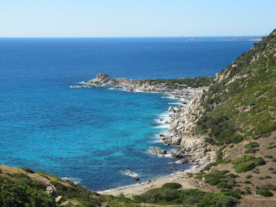A view of the Costa Rei in Sardinia