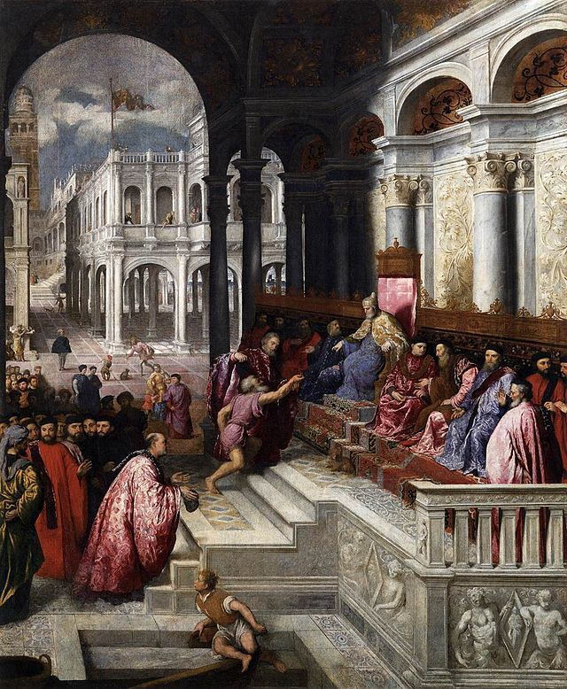 Painting of Presentation of St. Marks ring