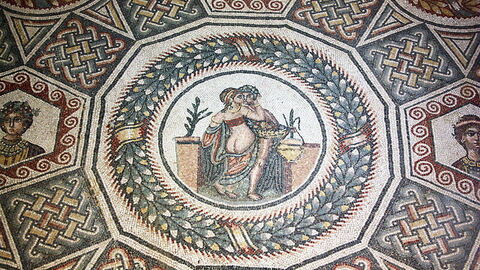 Mosaic in villa romana