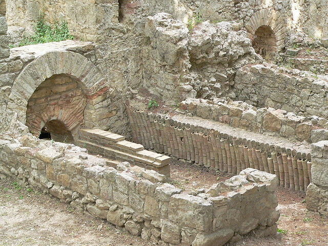 Thermal heating system villa romana