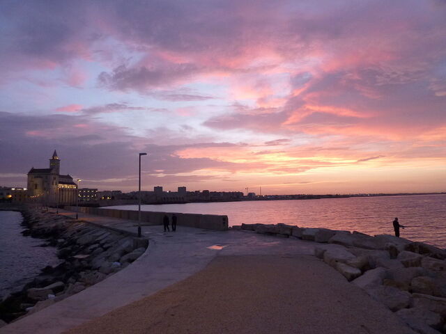Trani, sunset