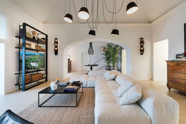 Villa Pozzillo, living room