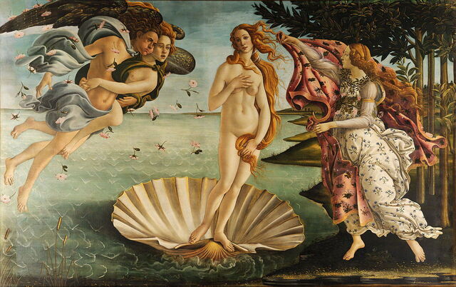 Typical Renaissance painting by Botticelli