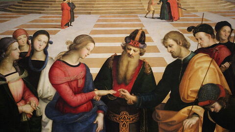 Marriage of the Virgin by Raphael (At Brera)