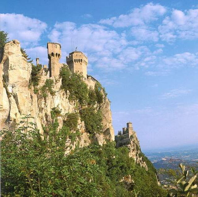 Mount Titano towers