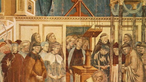 Crib at Greccio by Giotto