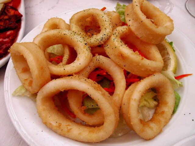 A dish of Calamari