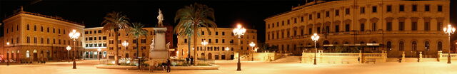 The main square in Sassari city