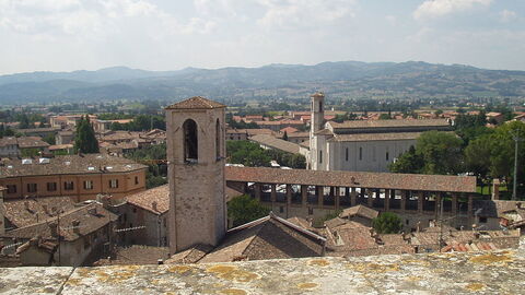 View over Gubbio