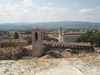 View over Gubbio