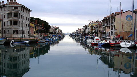 Grado's seaside port