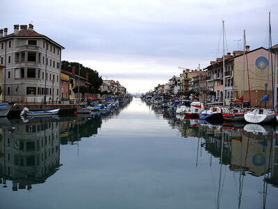 Grado's seaside port