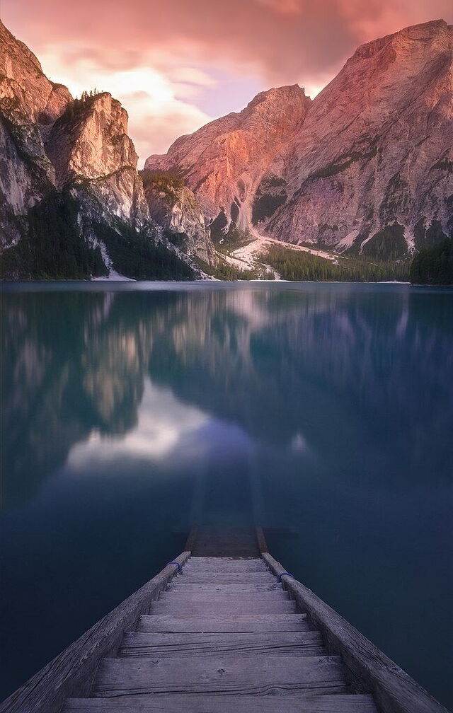 Pragser Wildsee, Sunset