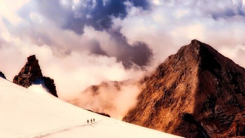 Snowy landscape in Italy