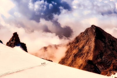 Snowy landscape in Italy