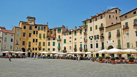 Theatre square in Lucca