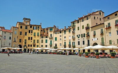Theatre square in Lucca