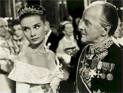 Hepburn in "Roman Holiday"