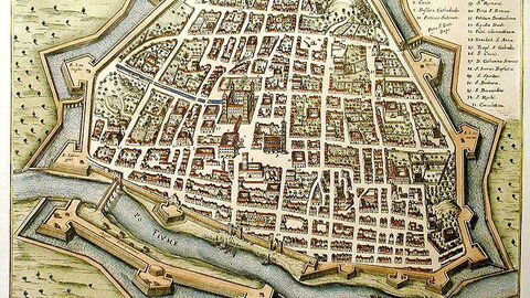 Medieval Ferrara Map