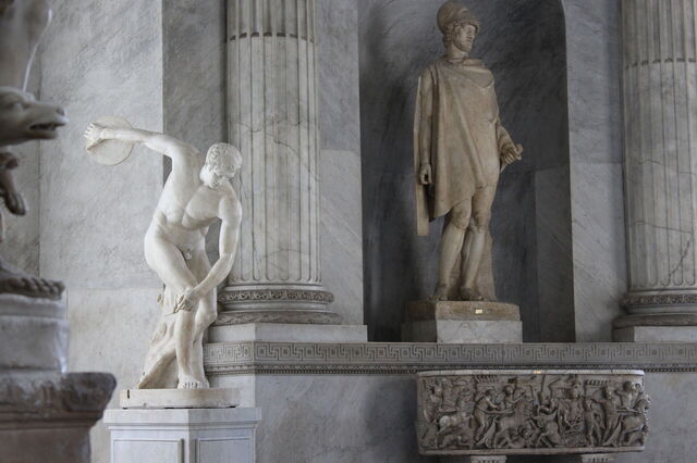 Classical statues in the Vatican Museums