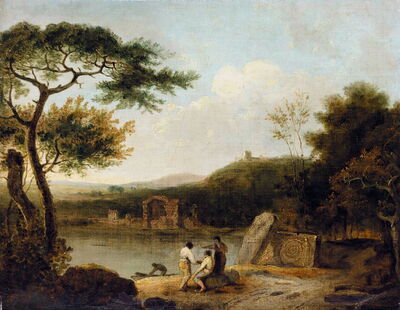 Lake Avernus I by Richard Wilson, c. 1765