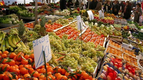Vegetables at a Market in Milan