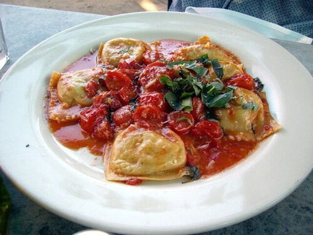 A ravioli dish