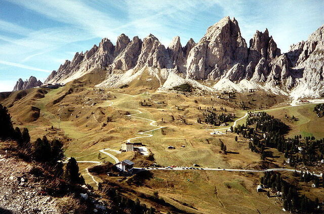 View of the Dolomites