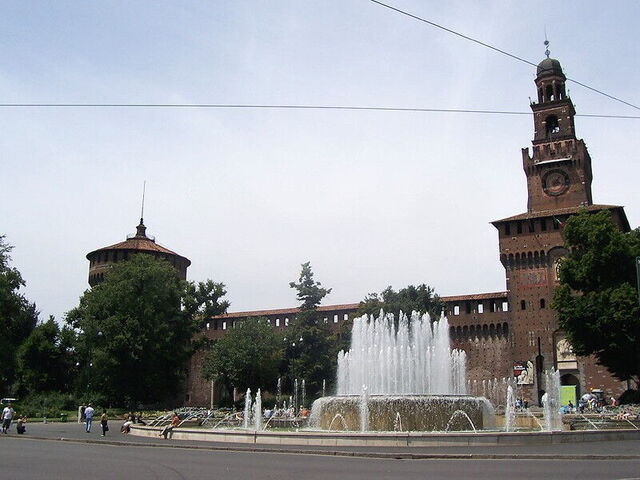 View of Castle Sforza