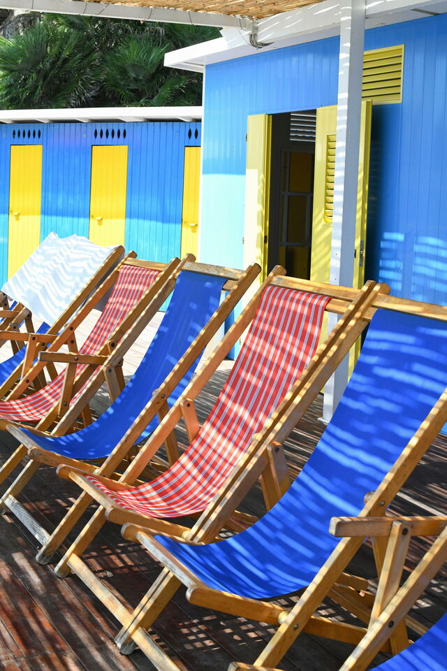 Deck chairs in Capri