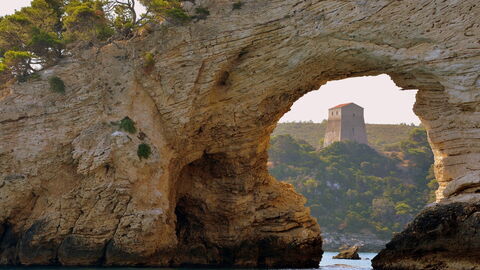 Sea stacks in Gargano