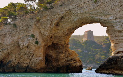 Sea stacks in Gargano