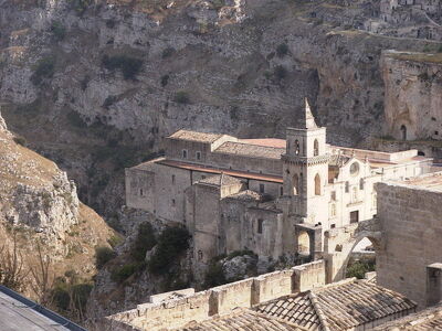 Carved church in matera