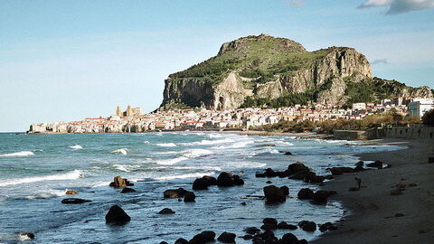 view of cefalù coastline