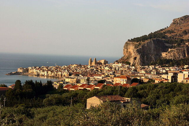sunset in cefalù