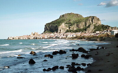 view of cefalù coastline