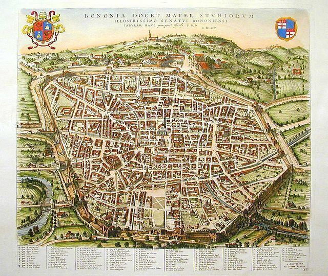 Map of Bologna