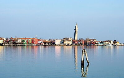 View of Burano island